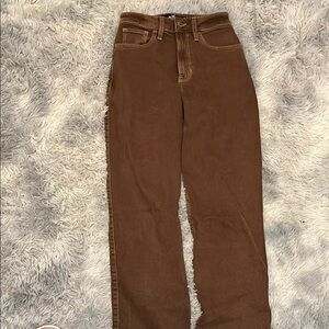 Hollister Brown Straight Jeans
